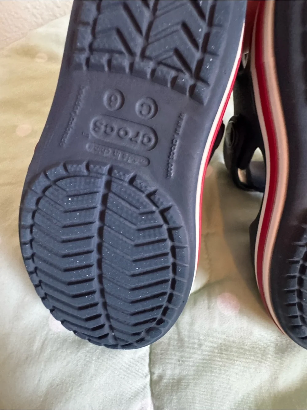 CROCS Navy Blue Sandals Toddler size 6